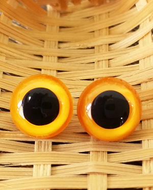 칼라단추눈-오렌지 (9mm,10.5mm,12mm,13.5mm,15mm)